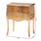 Baxton Studio Patrice Classic and Traditional Gold Finished Wood 2Drawer Nightstand 220-12548-ZORO - alternate 4
